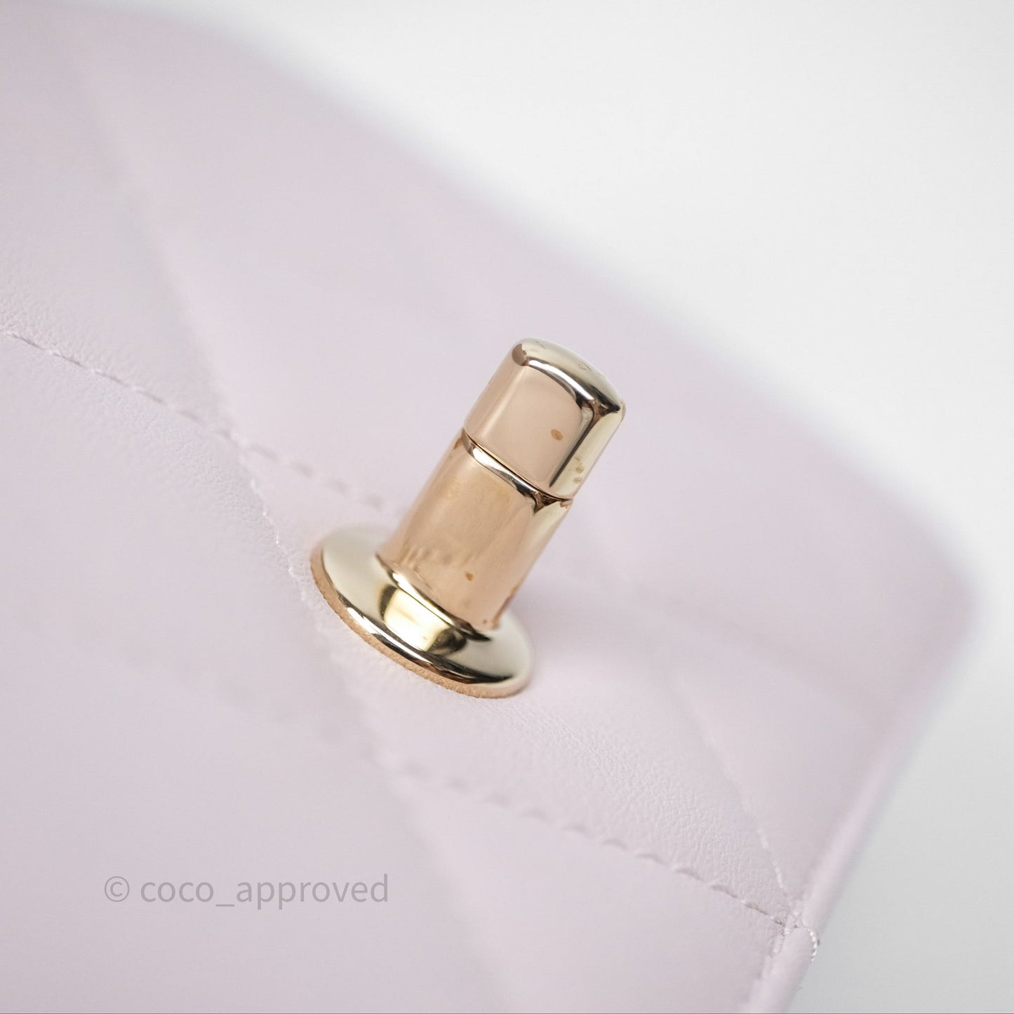 Chanel Small Coco Lady Quilted Flap Bag With Top Handle Light Pink Calfskin Gold Hardware