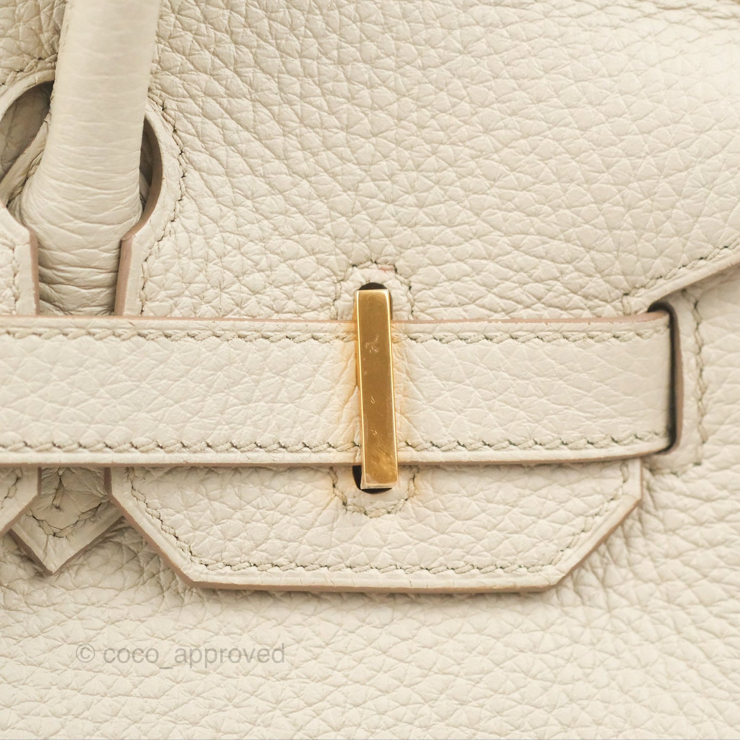 Hermès Birkin 30 Retourne Beton Clemence Gold Hardware