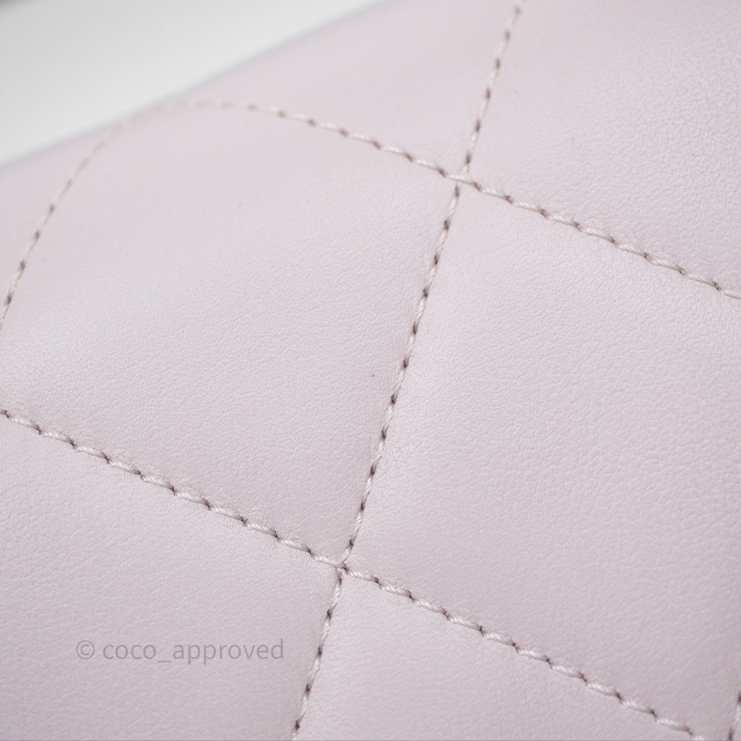 Chanel Small Coco Lady Quilted Flap Bag With Top Handle Light Pink Calfskin Gold Hardware