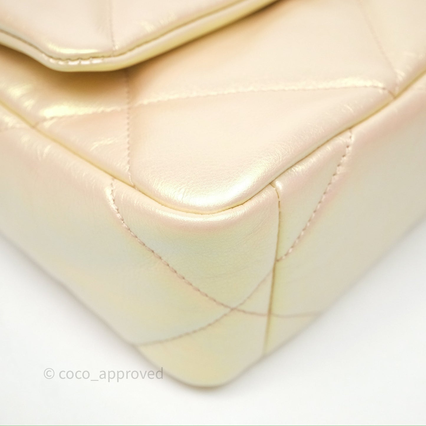 Chanel 19 Small Iridescent Pink Mixed Hardware