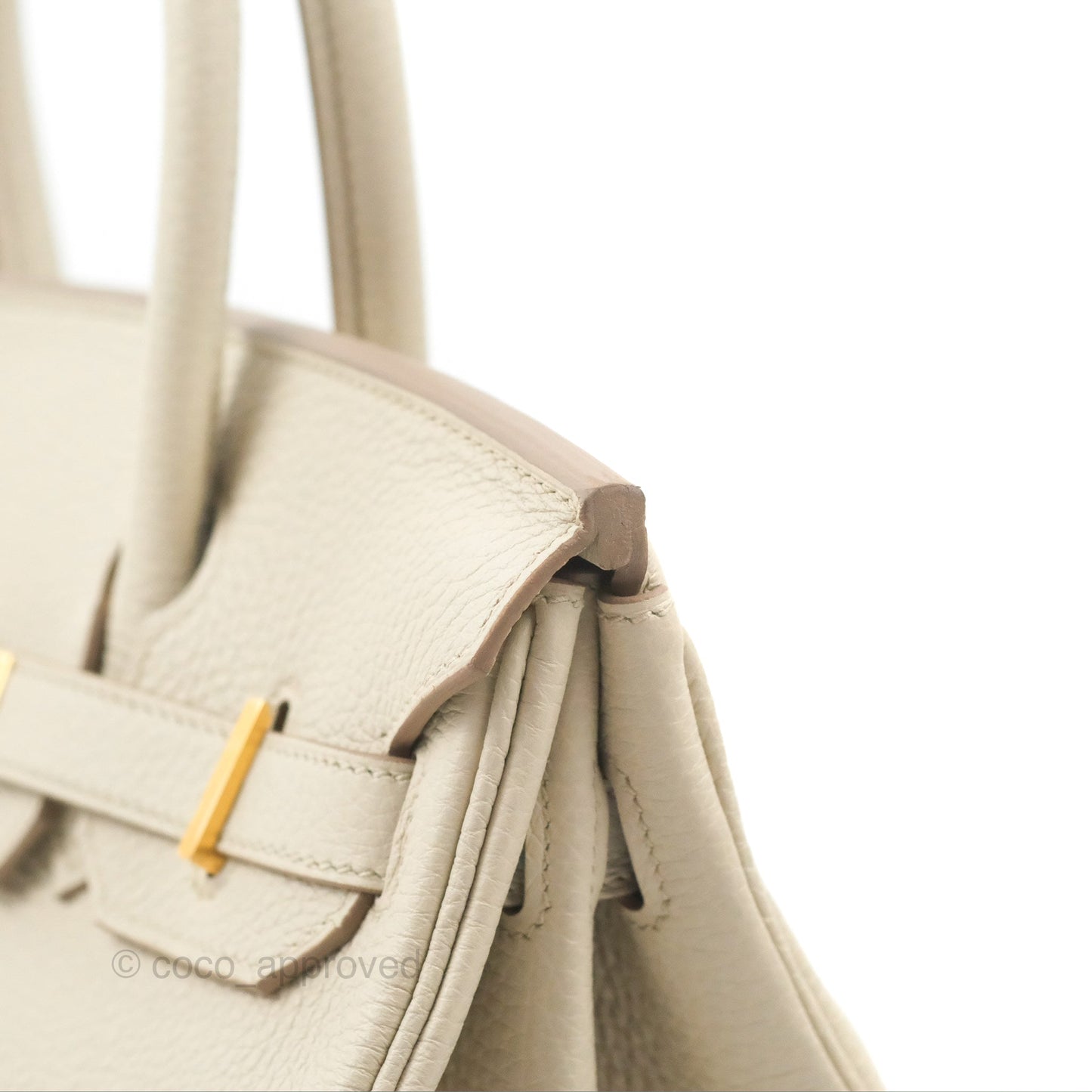 Hermès Birkin 30 Retourne Beton Clemence Gold Hardware