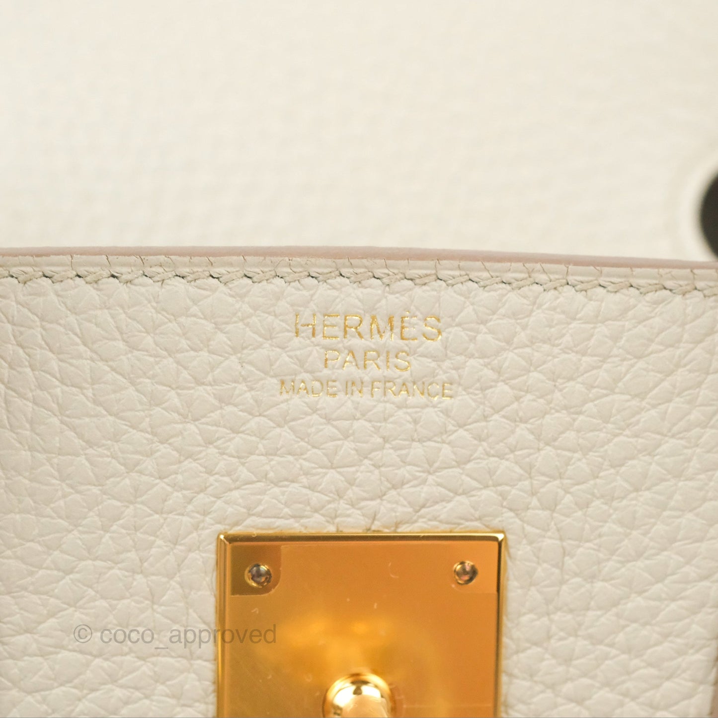 Hermès Birkin 30 Retourne Beton Clemence Gold Hardware