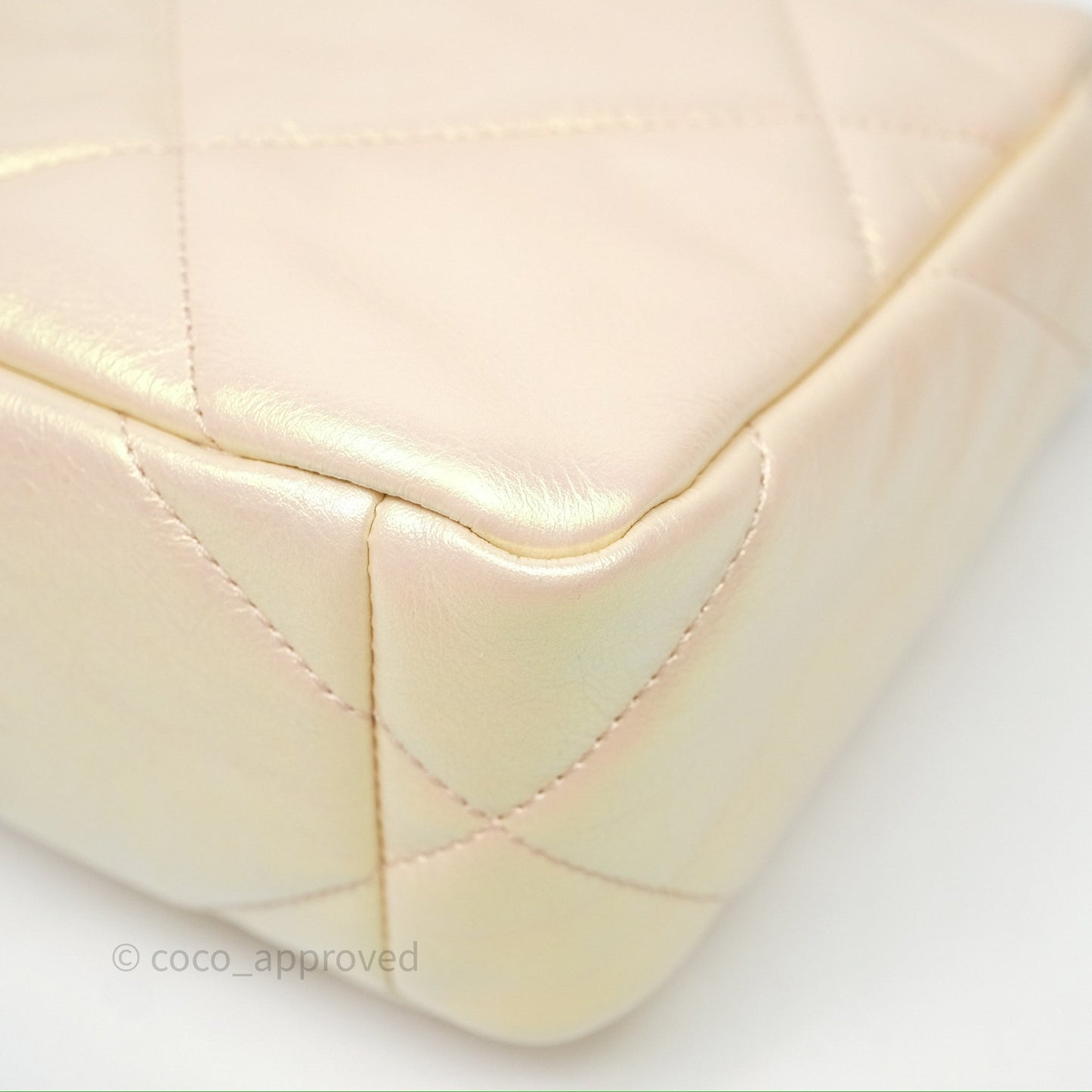 Chanel 19 Small Iridescent Pink Mixed Hardware