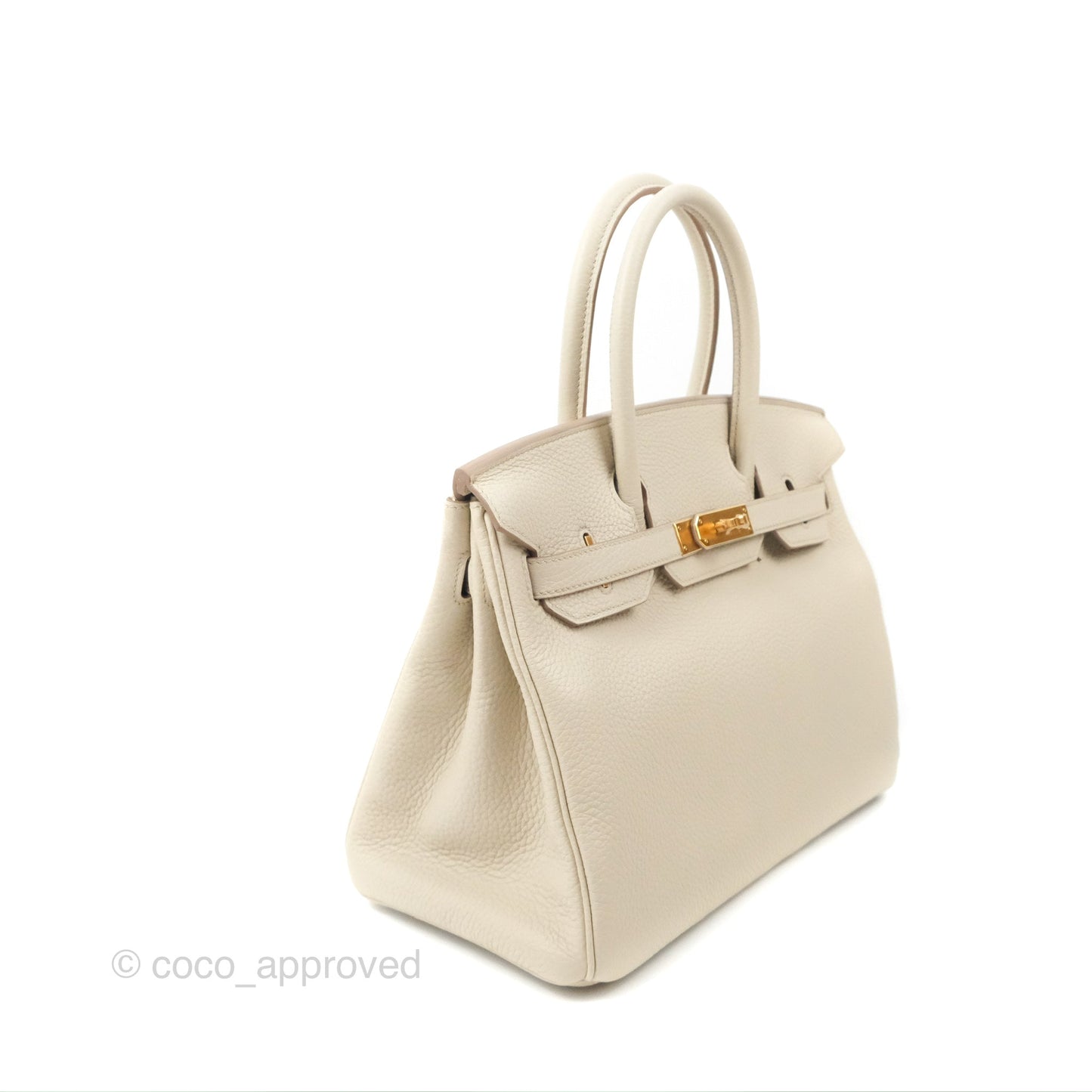 Hermès Birkin 30 Retourne Beton Clemence Gold Hardware