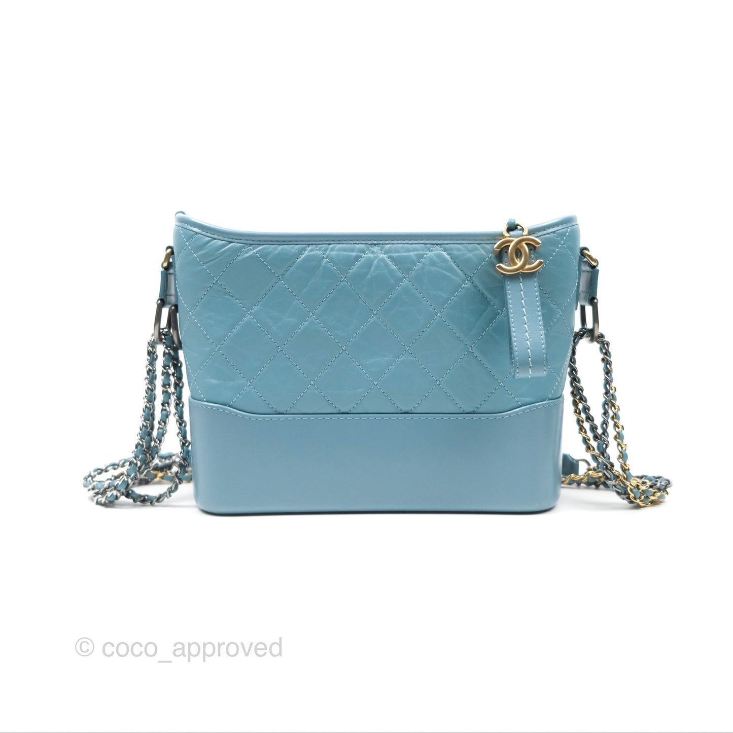 Chanel New Medium Gabrielle Blue Aged Calfskin