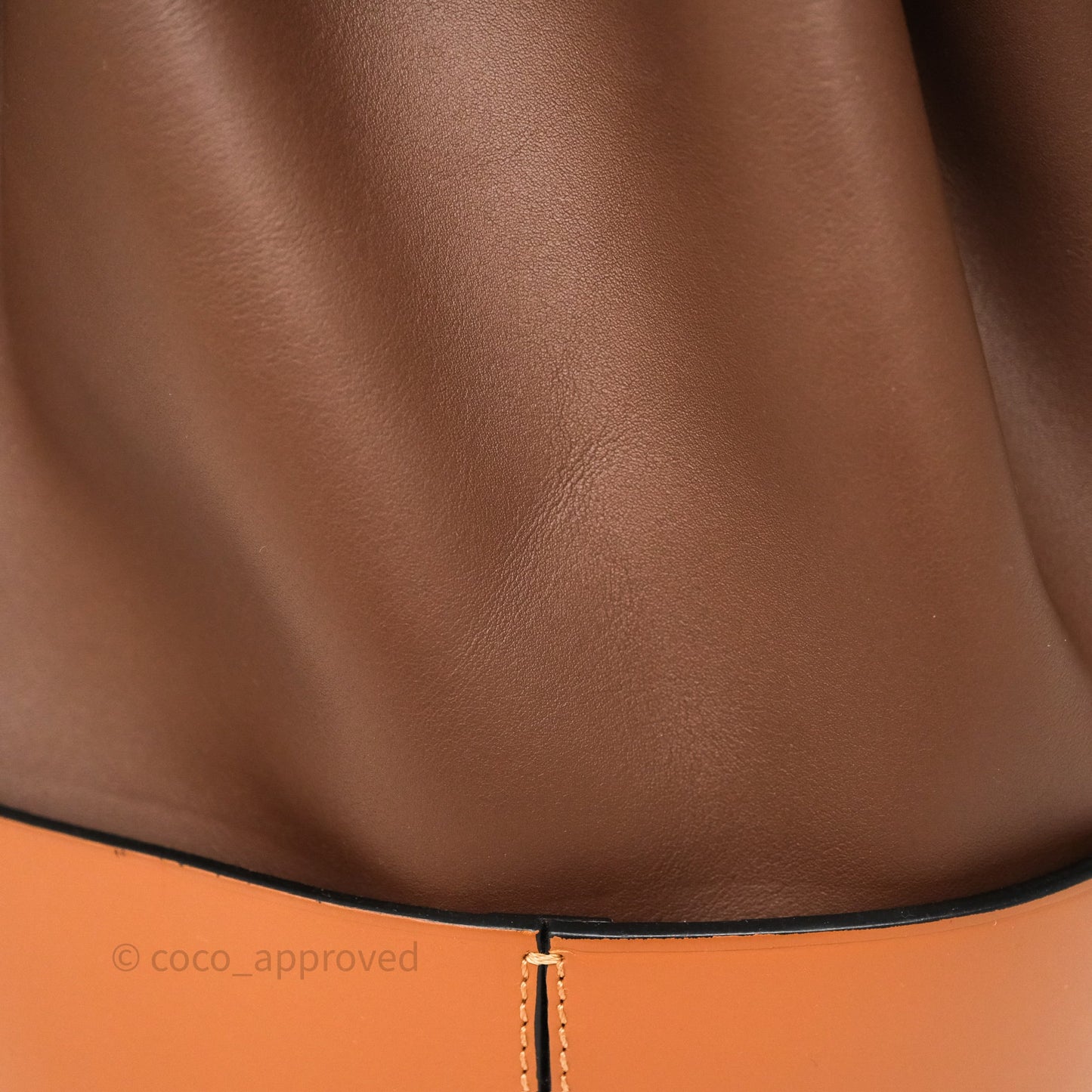 Loewe Small Balloon Bucket Bag Brown Tan Calfskin