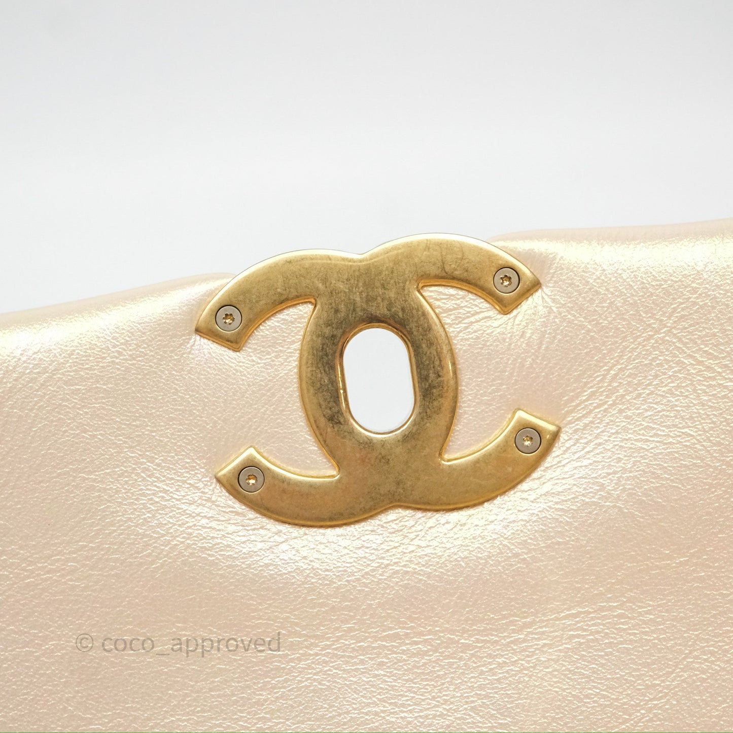 Chanel 19 Small Iridescent Pink Mixed Hardware