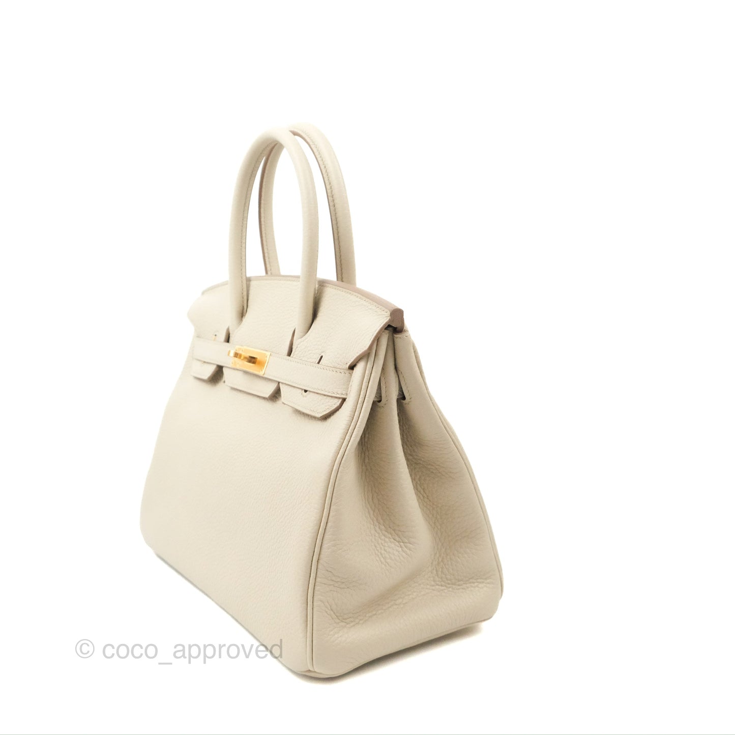 Hermès Birkin 30 Retourne Beton Clemence Gold Hardware
