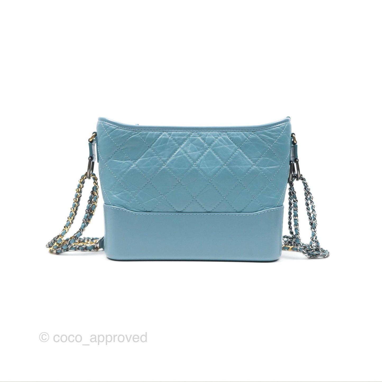 Chanel New Medium Gabrielle Blue Aged Calfskin