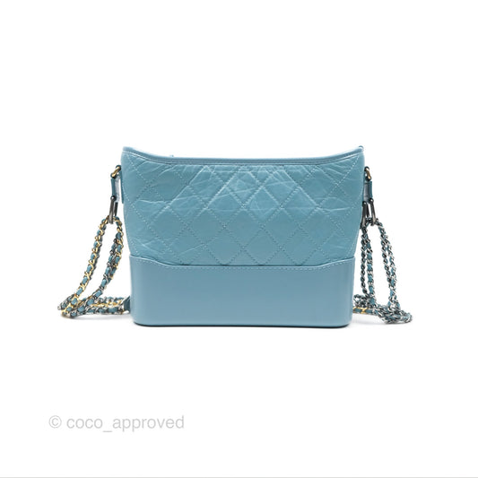 Chanel New Medium Gabrielle Blue Aged Calfskin