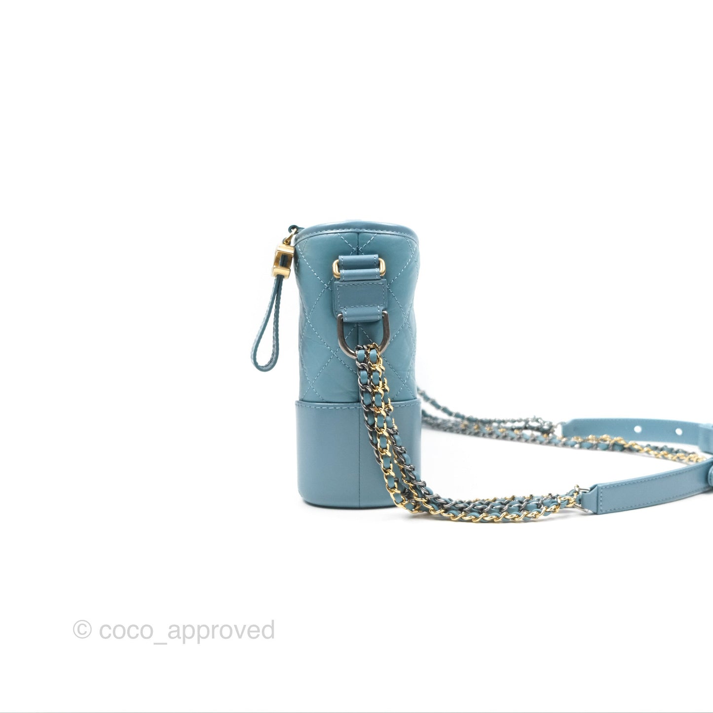 Chanel New Medium Gabrielle Blue Aged Calfskin