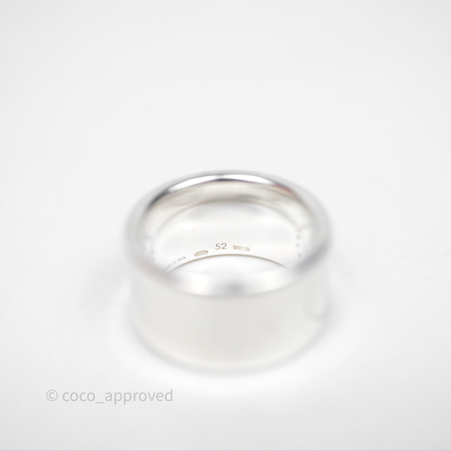 Hermès Eclipse Ruban Ring Silver Tone
