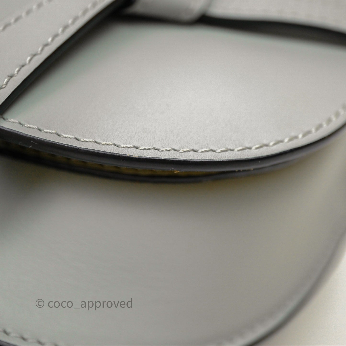 Loewe Mini Gate Dual Bag Ash Grey Soft Calfskin Jacquard Strap