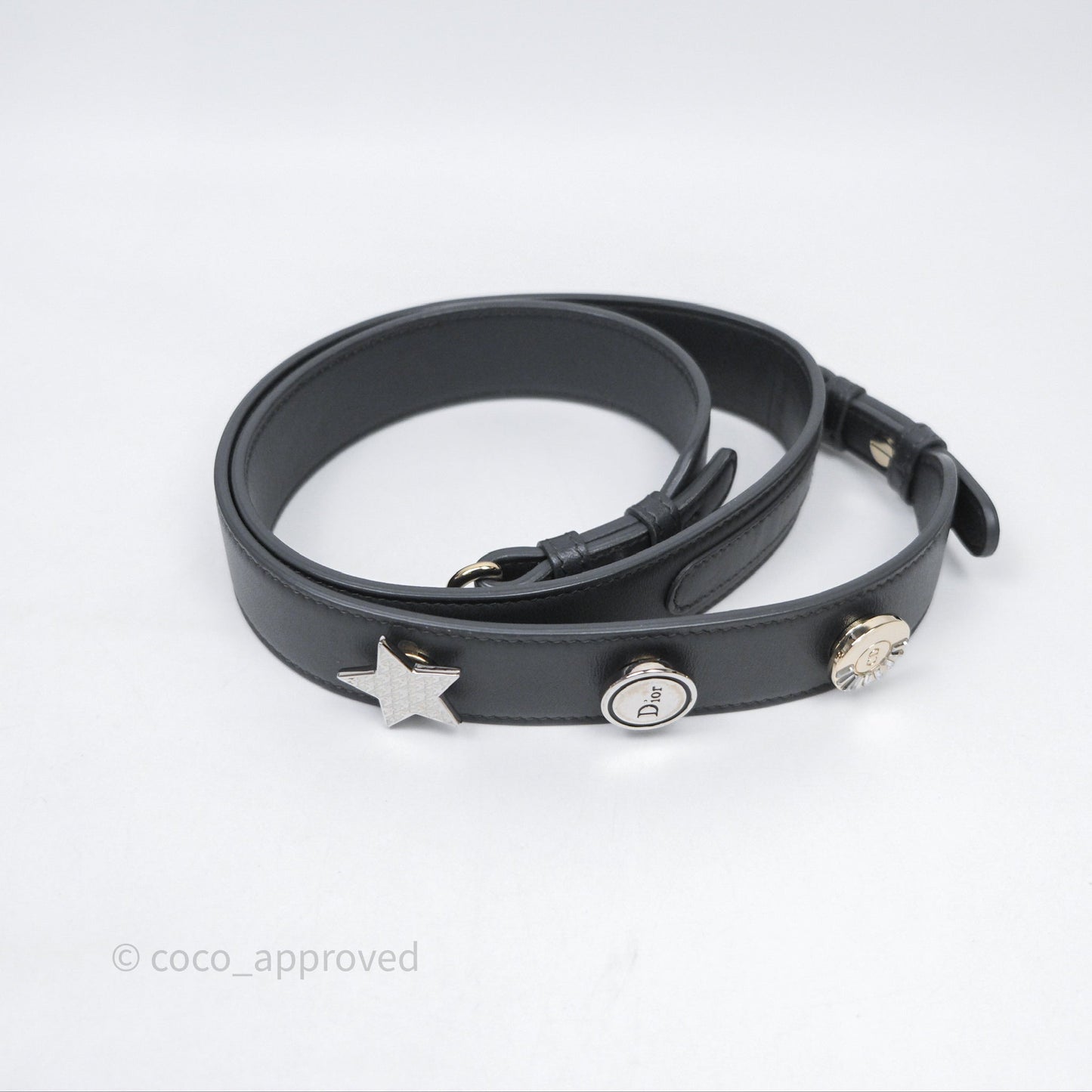 Christian Dior Small Lady Dior My ABCDior Bag Dark Grey Cannage Lambskin