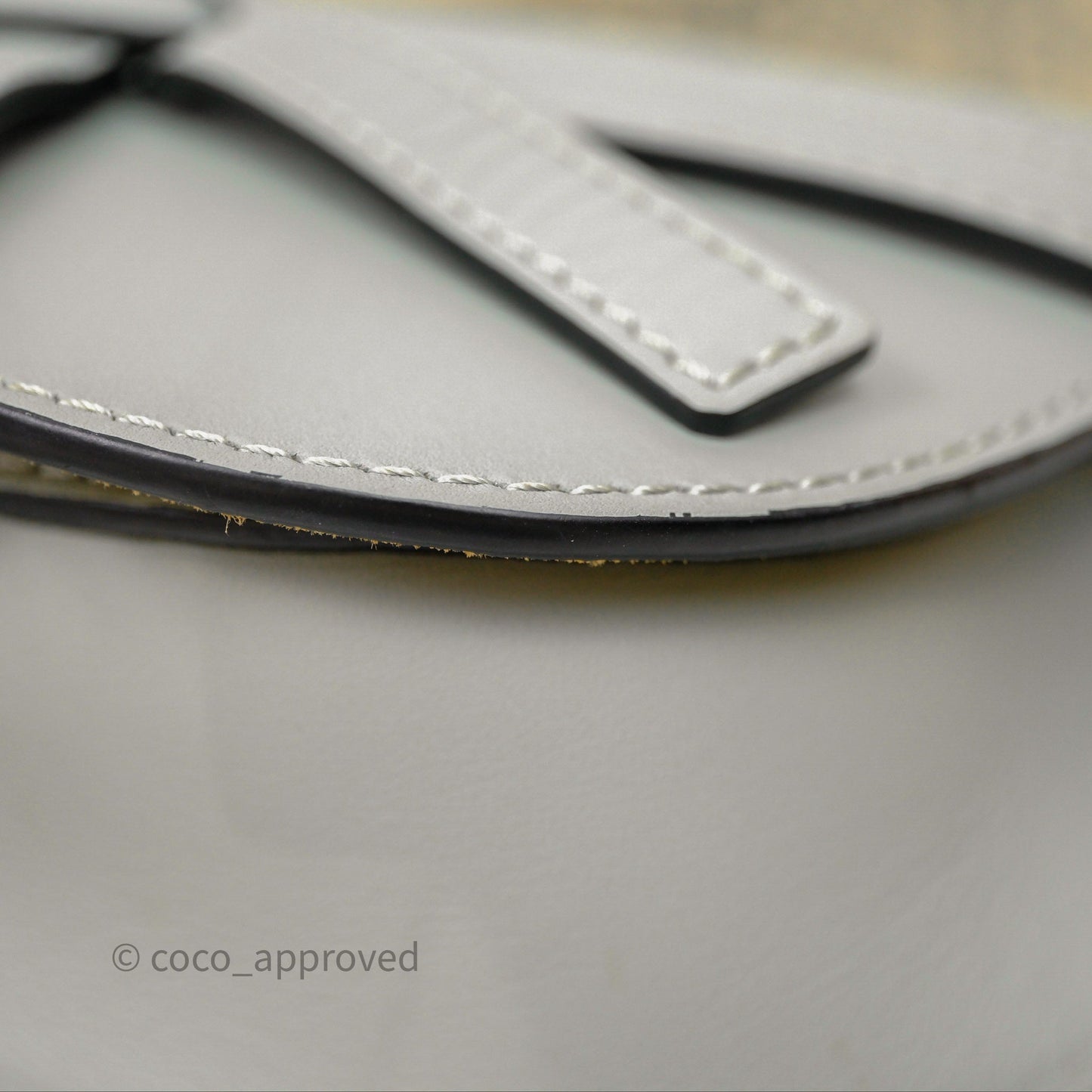 Loewe Mini Gate Dual Bag Ash Grey Soft Calfskin Jacquard Strap