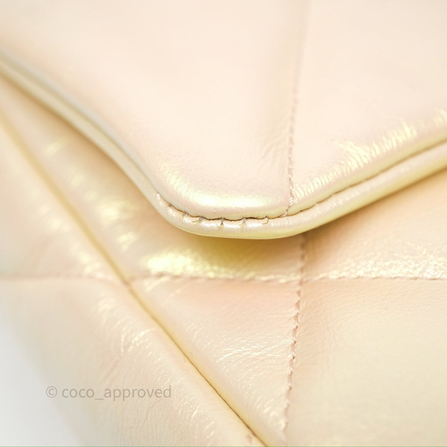 Chanel 19 Small Iridescent Pink Mixed Hardware