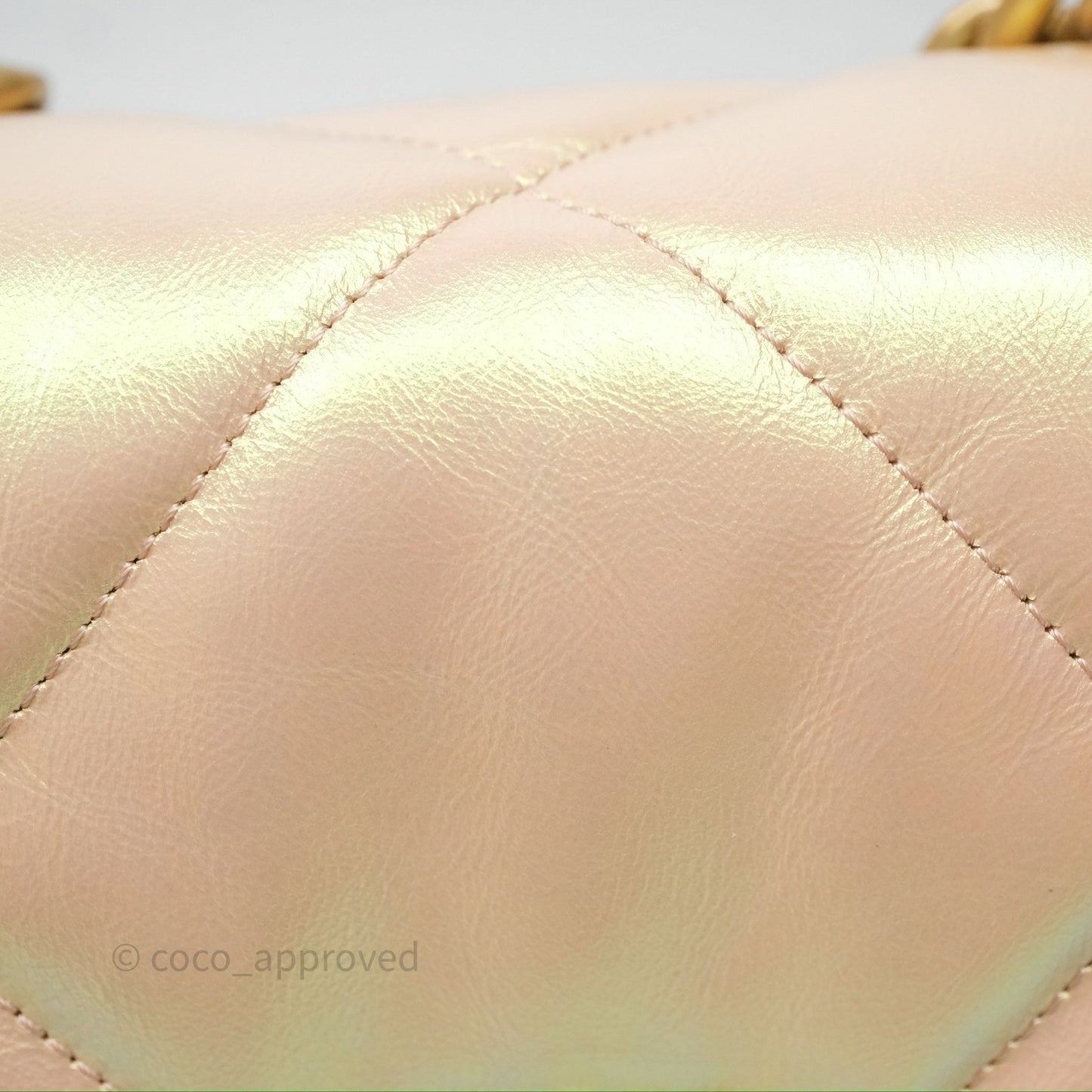 Chanel 19 Small Iridescent Pink Mixed Hardware