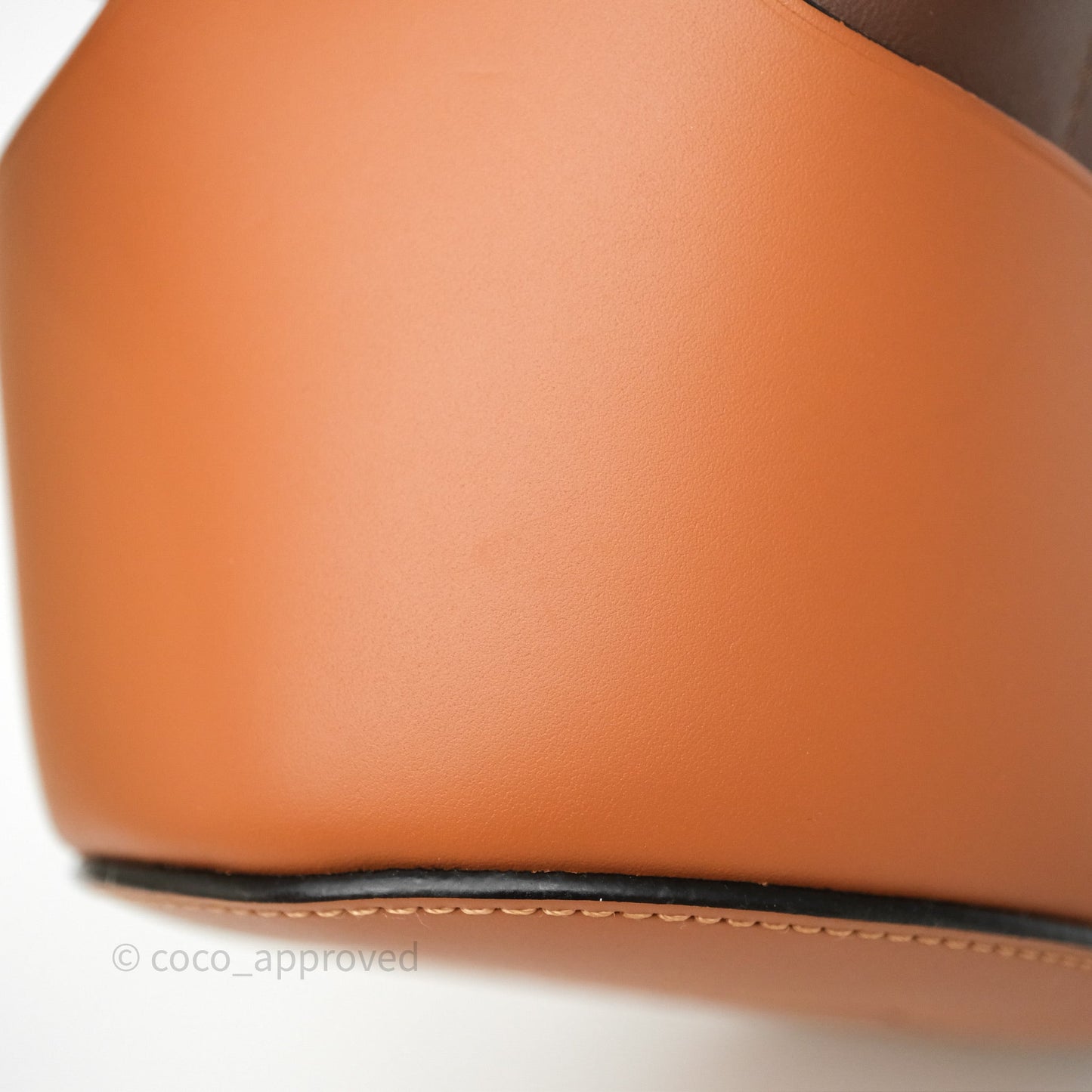 Loewe Small Balloon Bucket Bag Brown Tan Calfskin