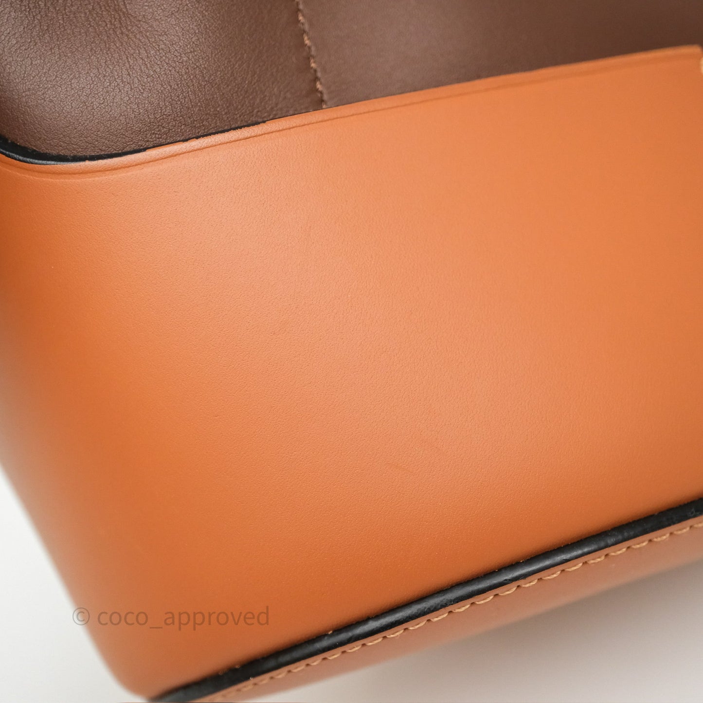 Loewe Small Balloon Bucket Bag Brown Tan Calfskin