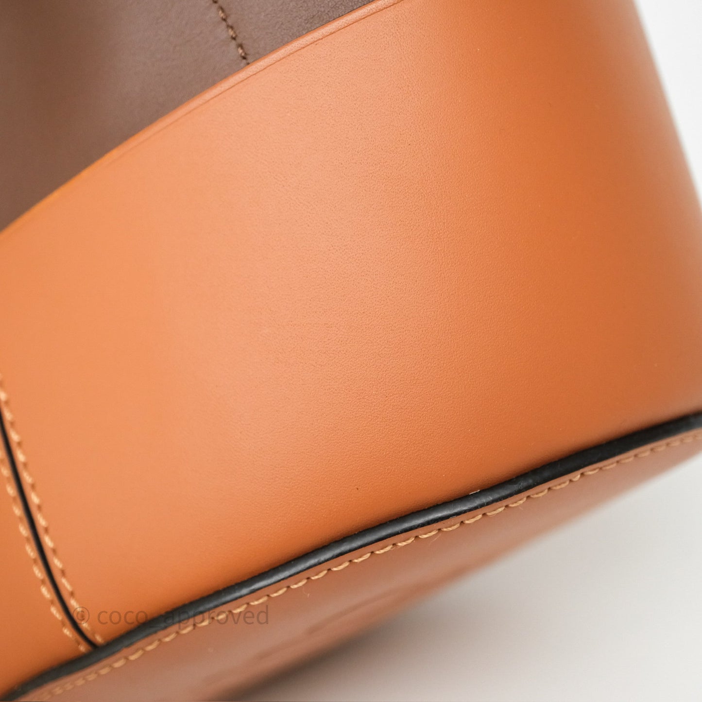 Loewe Small Balloon Bucket Bag Brown Tan Calfskin