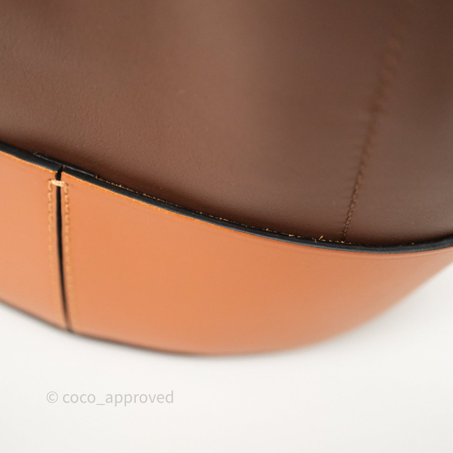 Loewe Small Balloon Bucket Bag Brown Tan Calfskin