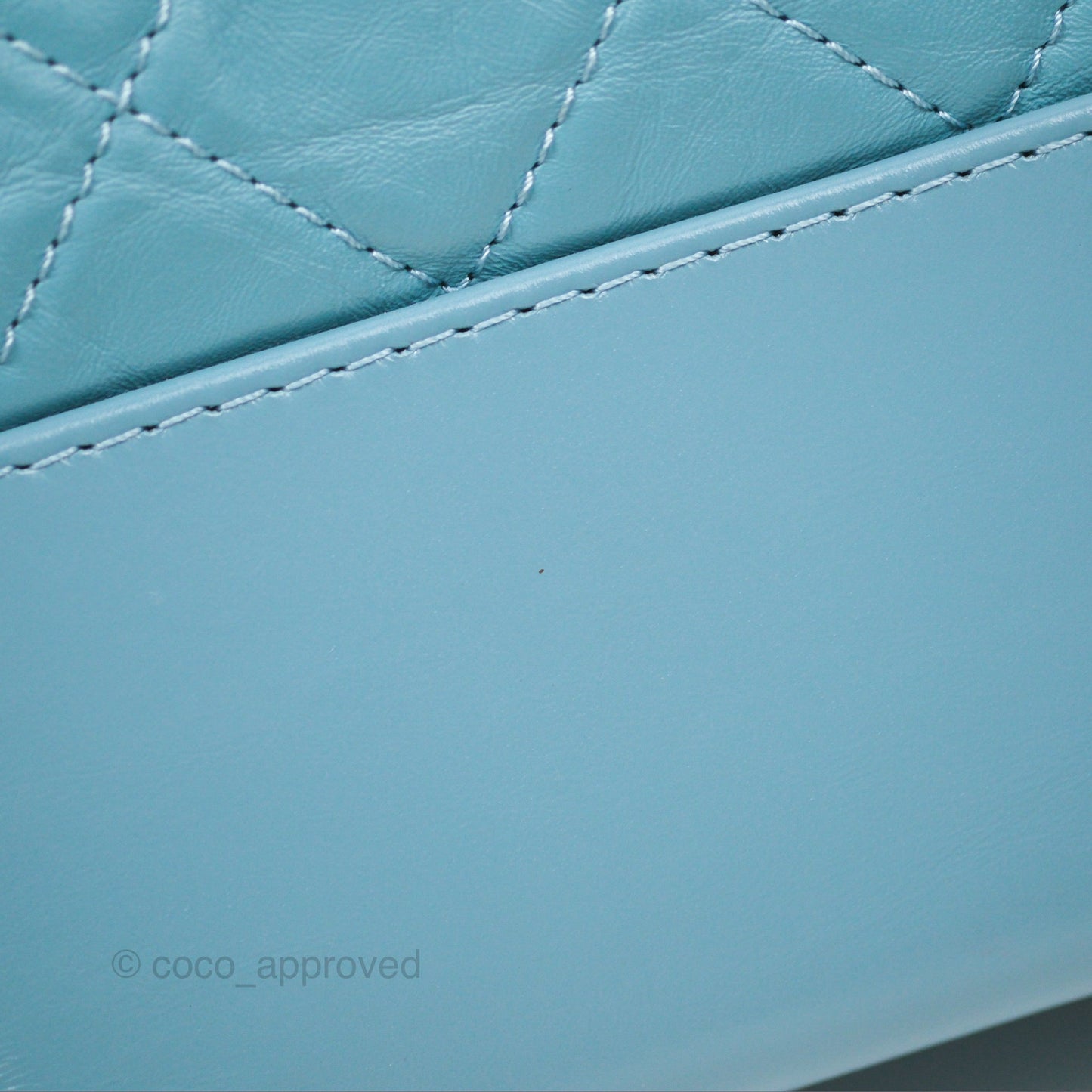 Chanel New Medium Gabrielle Blue Aged Calfskin