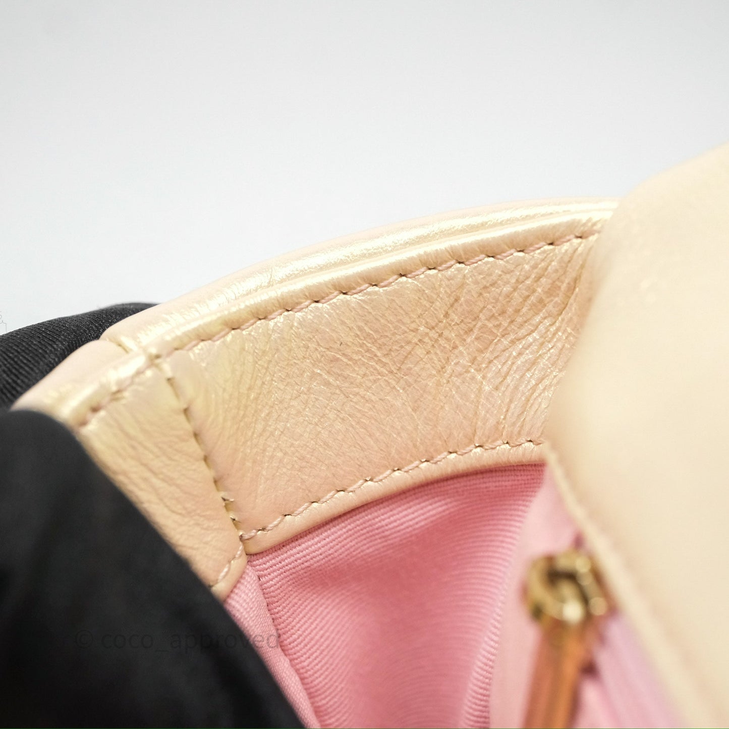Chanel 19 Small Iridescent Pink Mixed Hardware