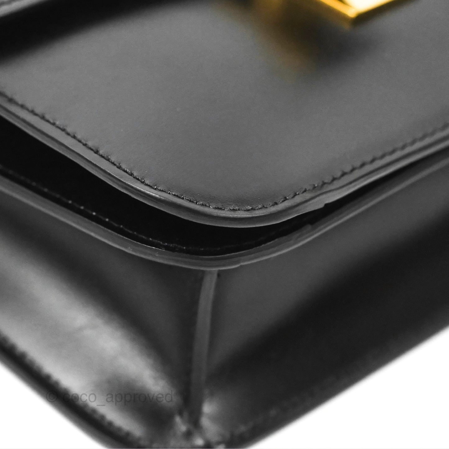 Celine Teen Classic Box Flap Black Smooth Calfskin