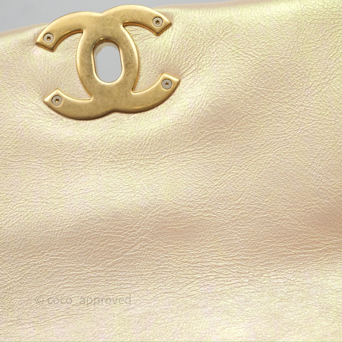 Chanel 19 Small Iridescent Pink Mixed Hardware