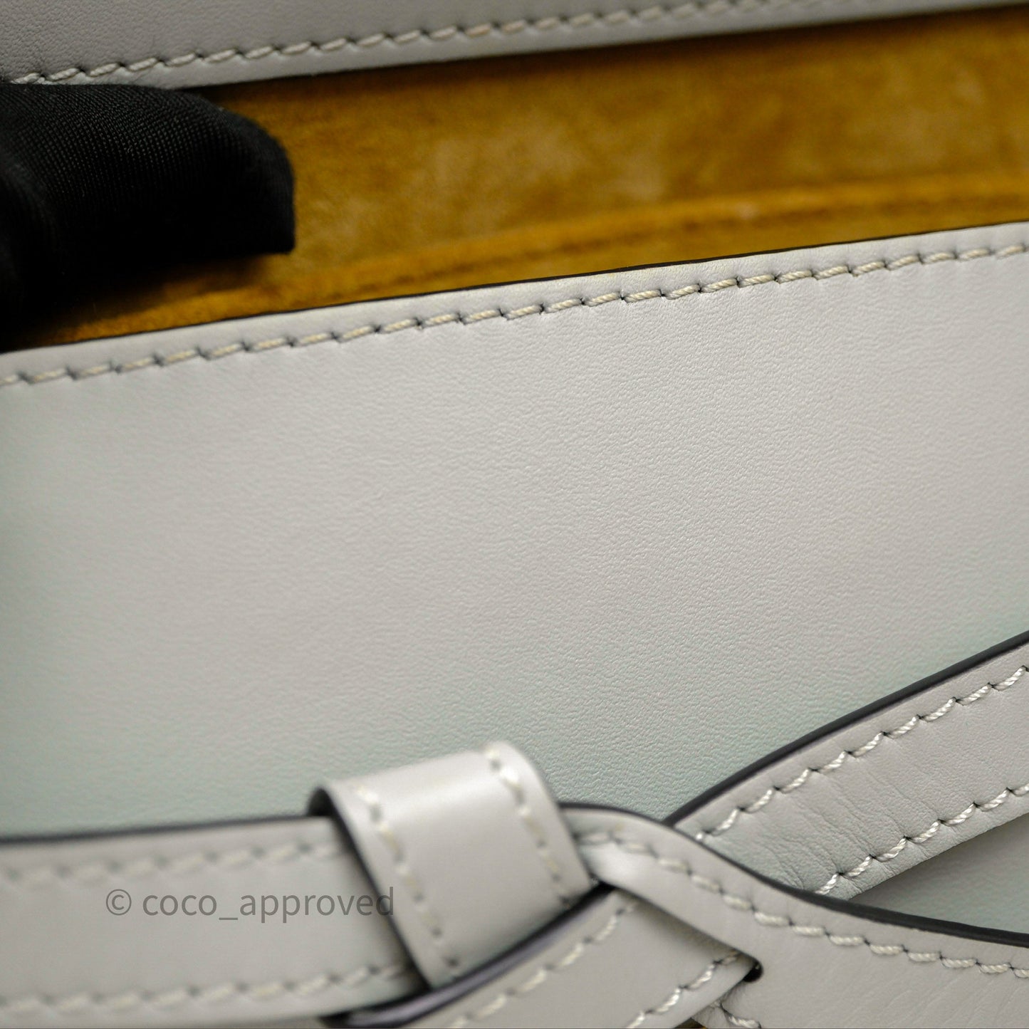 Loewe Mini Gate Dual Bag Ash Grey Soft Calfskin Jacquard Strap