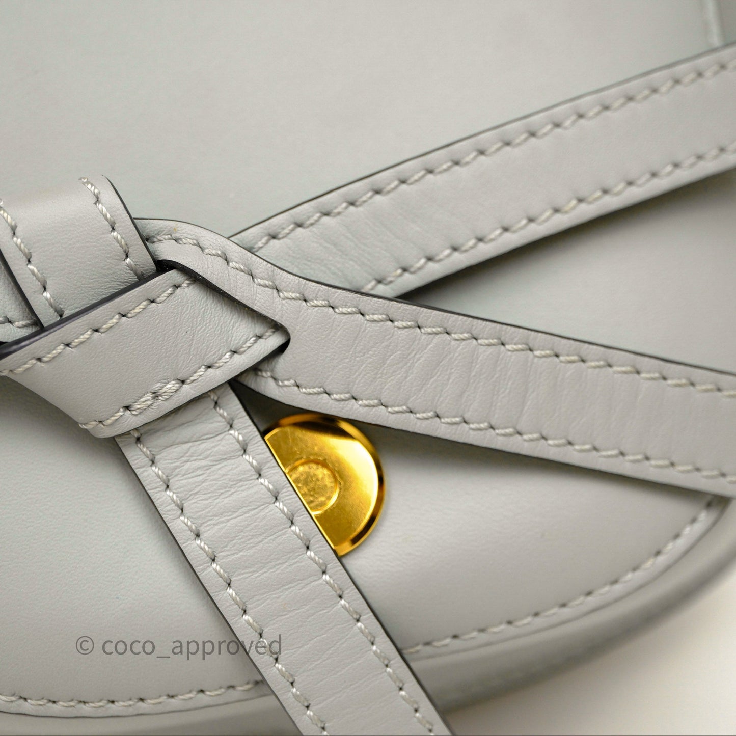 Loewe Mini Gate Dual Bag Ash Grey Soft Calfskin Jacquard Strap