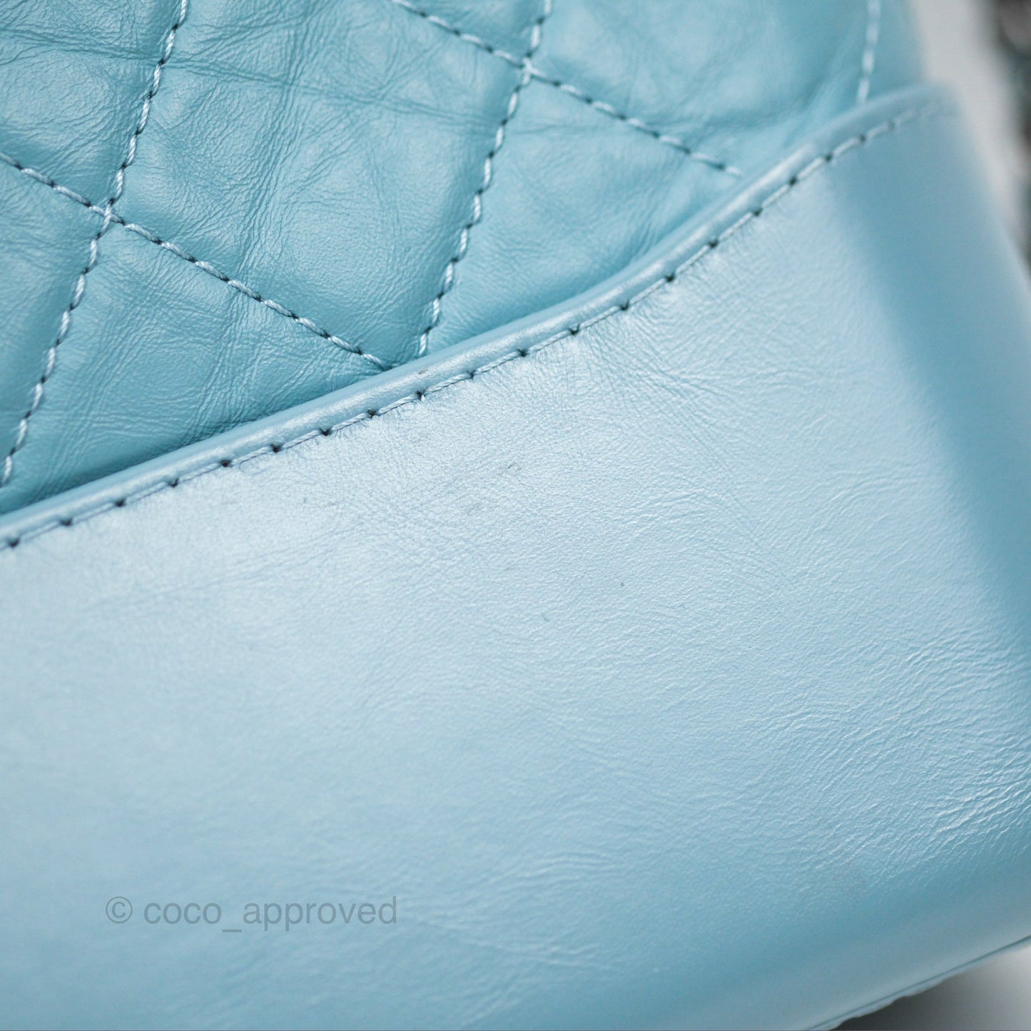 Chanel New Medium Gabrielle Blue Aged Calfskin