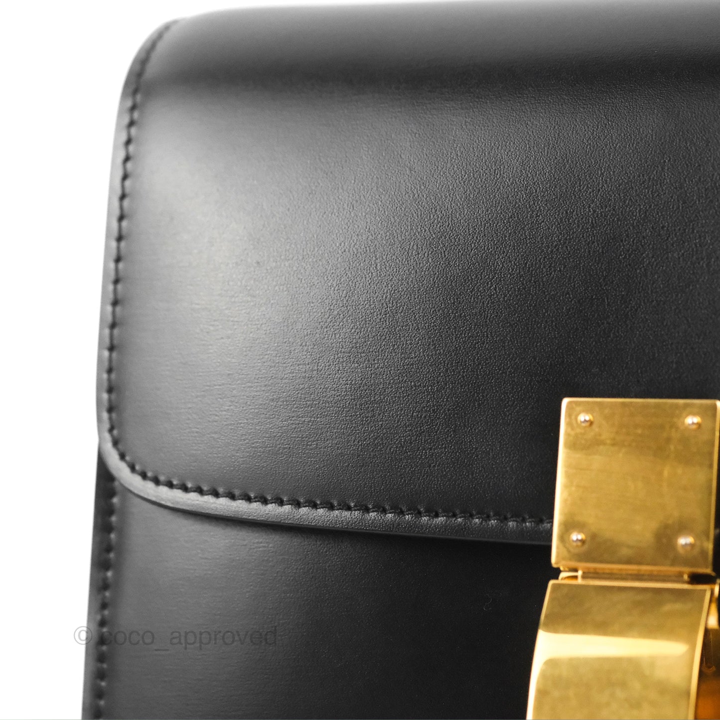 Celine Teen Classic Box Flap Black Smooth Calfskin
