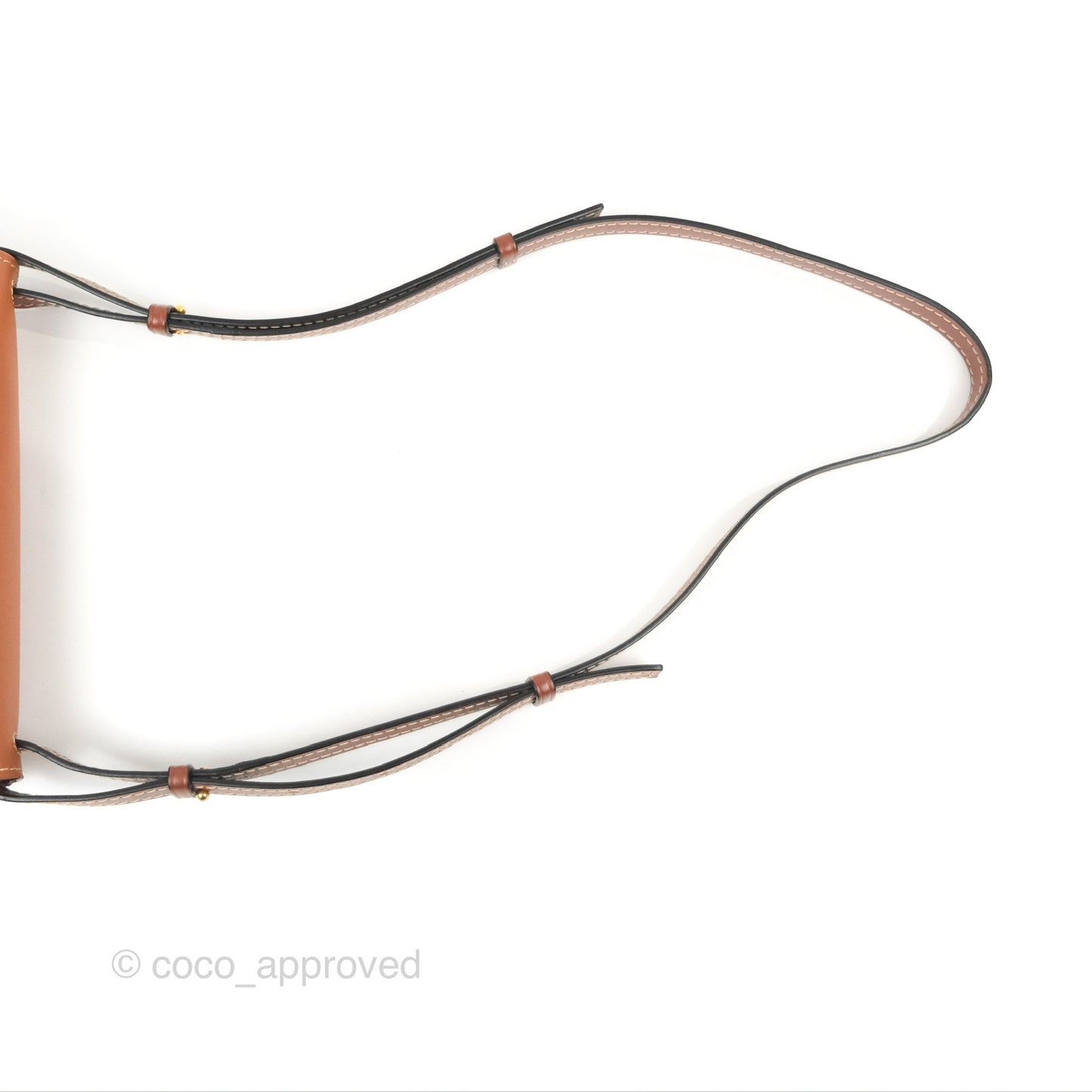 Loewe Small Gate Bag Smooth Calfskin in Tan/Pink