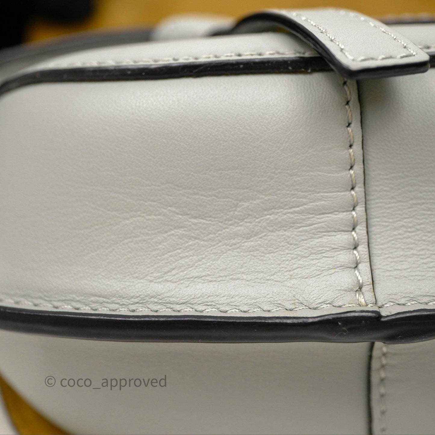Loewe Mini Gate Dual Bag Ash Grey Soft Calfskin Jacquard Strap