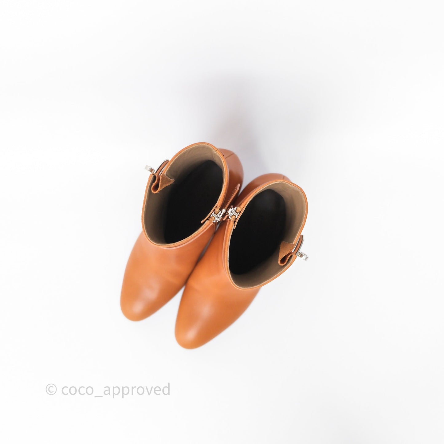 Hermès Saint Germain Ankle Boot Naturel Size 36