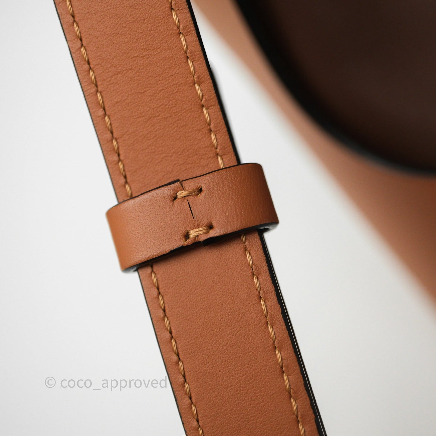 Loewe Small Balloon Bucket Bag Brown Tan Calfskin