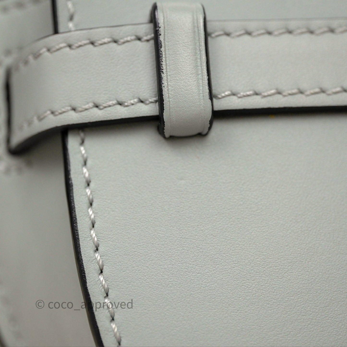 Loewe Mini Gate Dual Bag Ash Grey Soft Calfskin Jacquard Strap