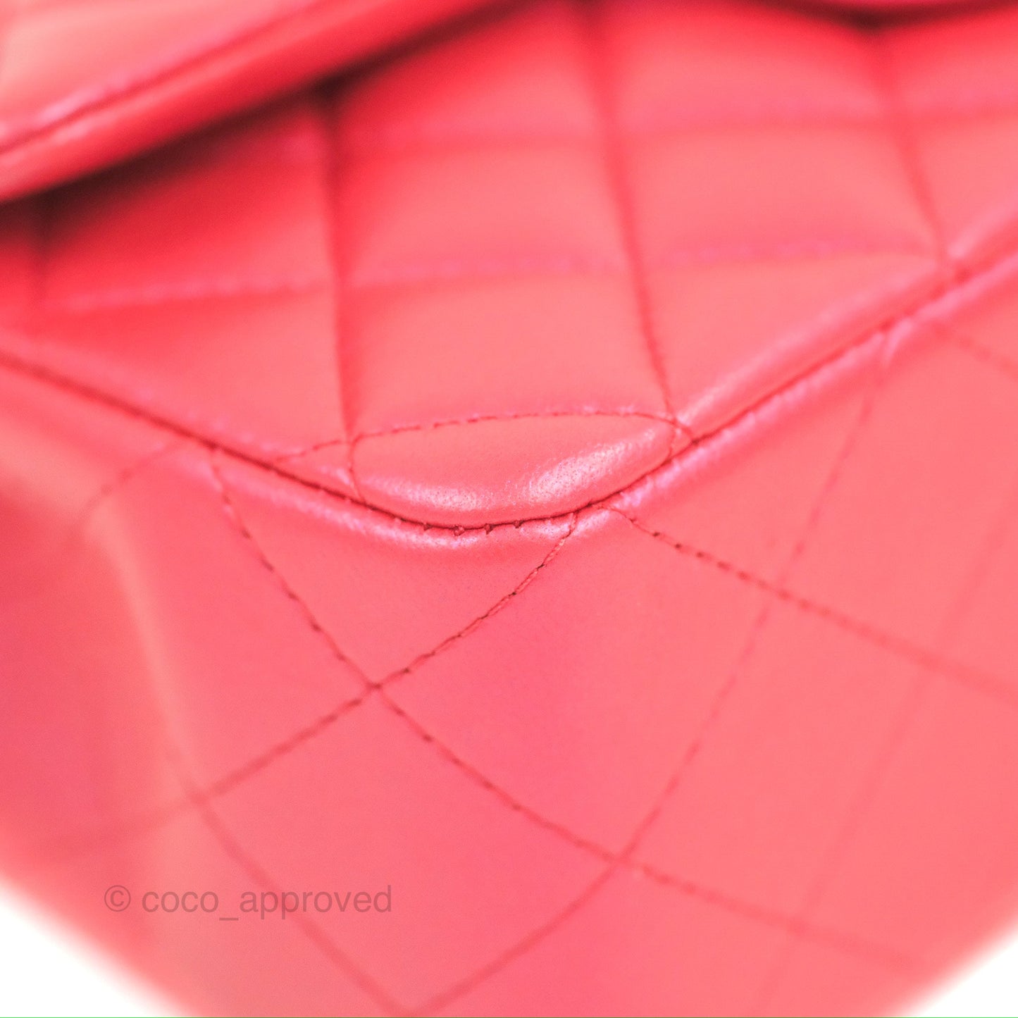 Chanel Top Handle Mini Rectangular Flap Bag Iridescent Dark Pink Lambskin Aged Gold Hardware