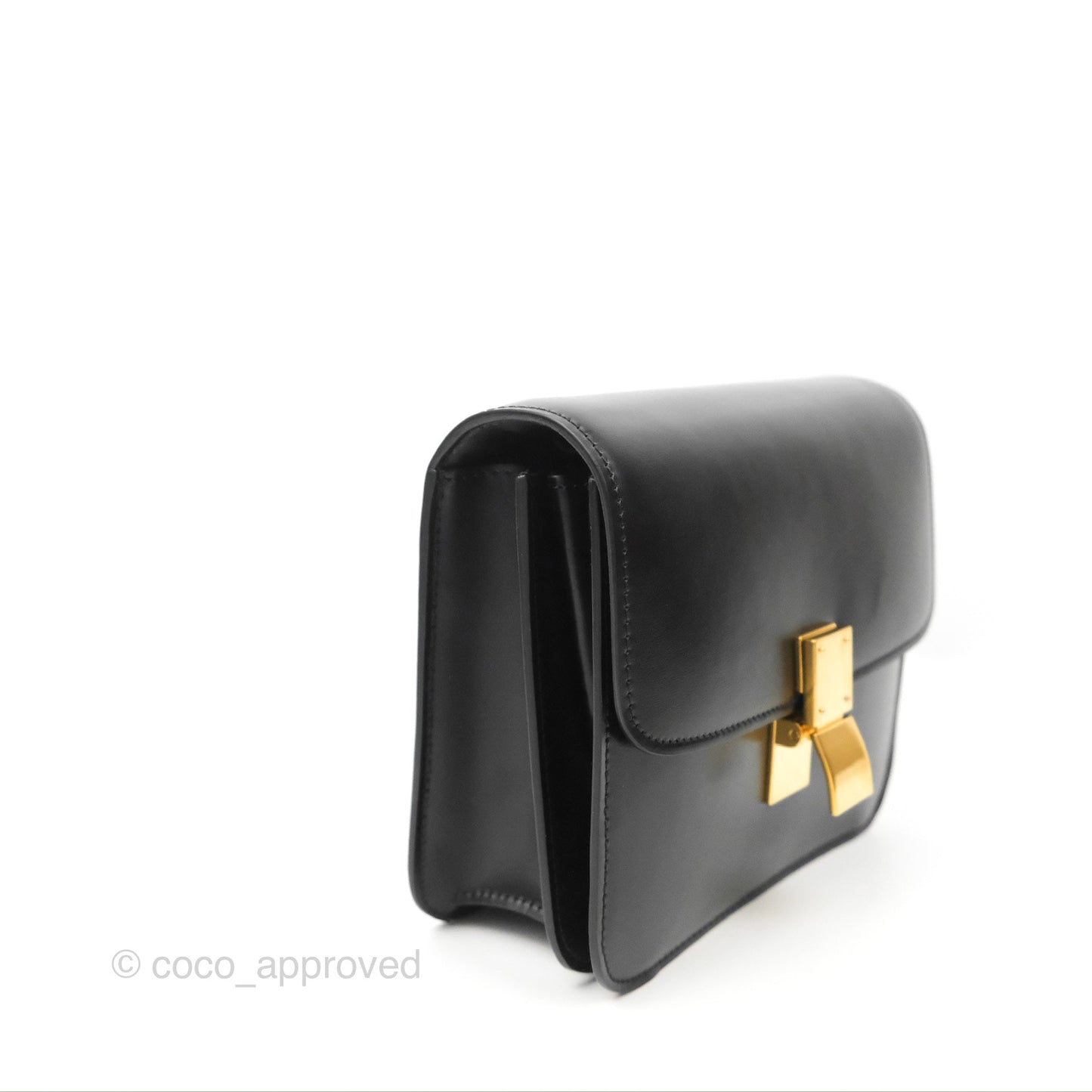 Celine Teen Classic Box Flap Black Smooth Calfskin