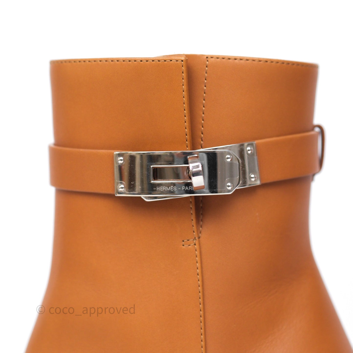 Hermès Saint Germain Ankle Boot Naturel Size 36