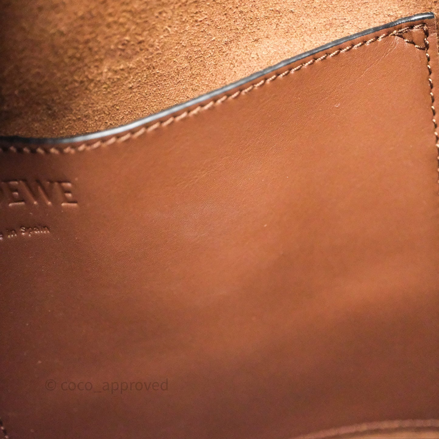 Loewe Small Balloon Bucket Bag Brown Tan Calfskin