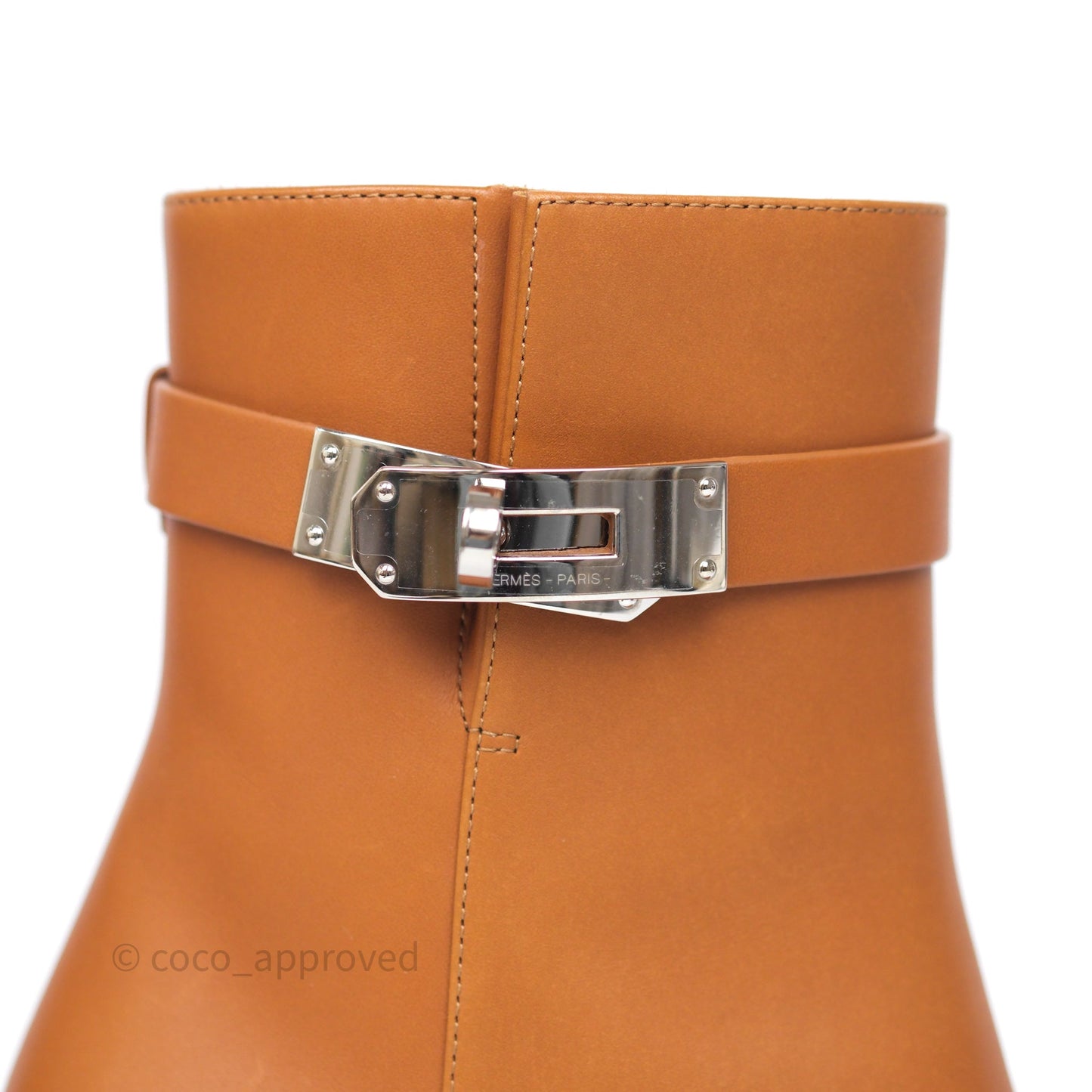Hermès Saint Germain Ankle Boot Naturel Size 36