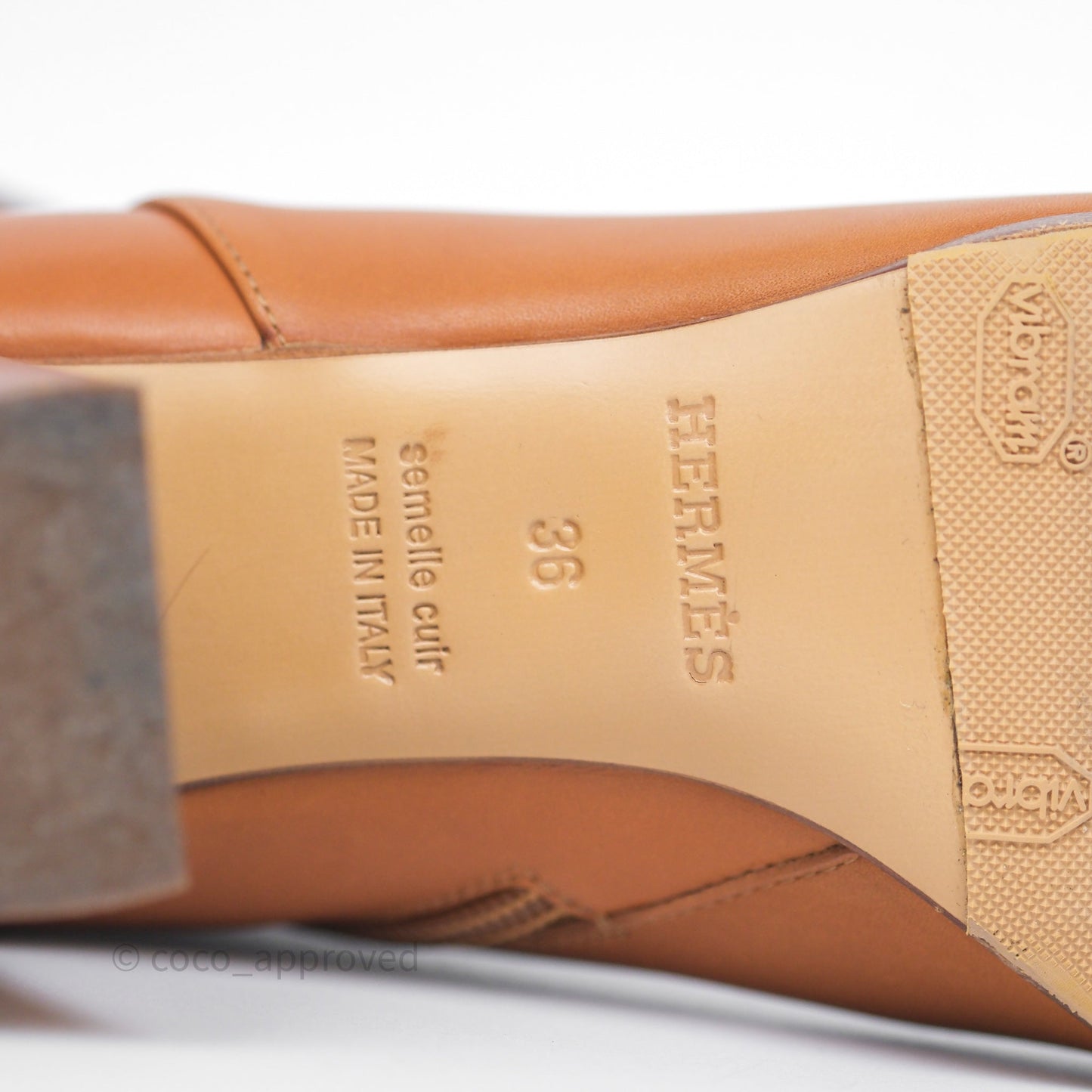 Hermès Saint Germain Ankle Boot Naturel Size 36