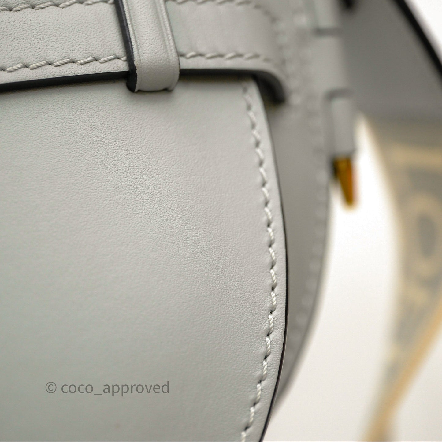 Loewe Mini Gate Dual Bag Ash Grey Soft Calfskin Jacquard Strap