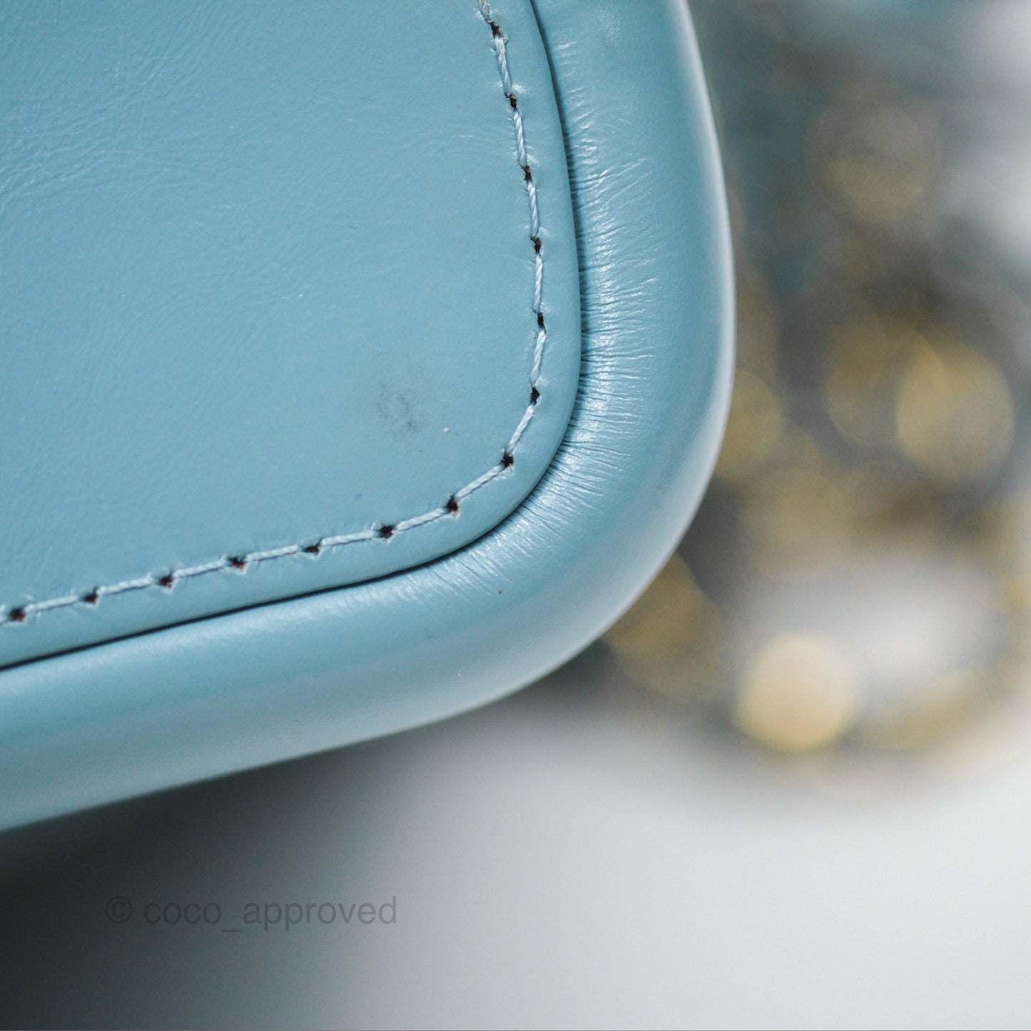 Chanel New Medium Gabrielle Blue Aged Calfskin