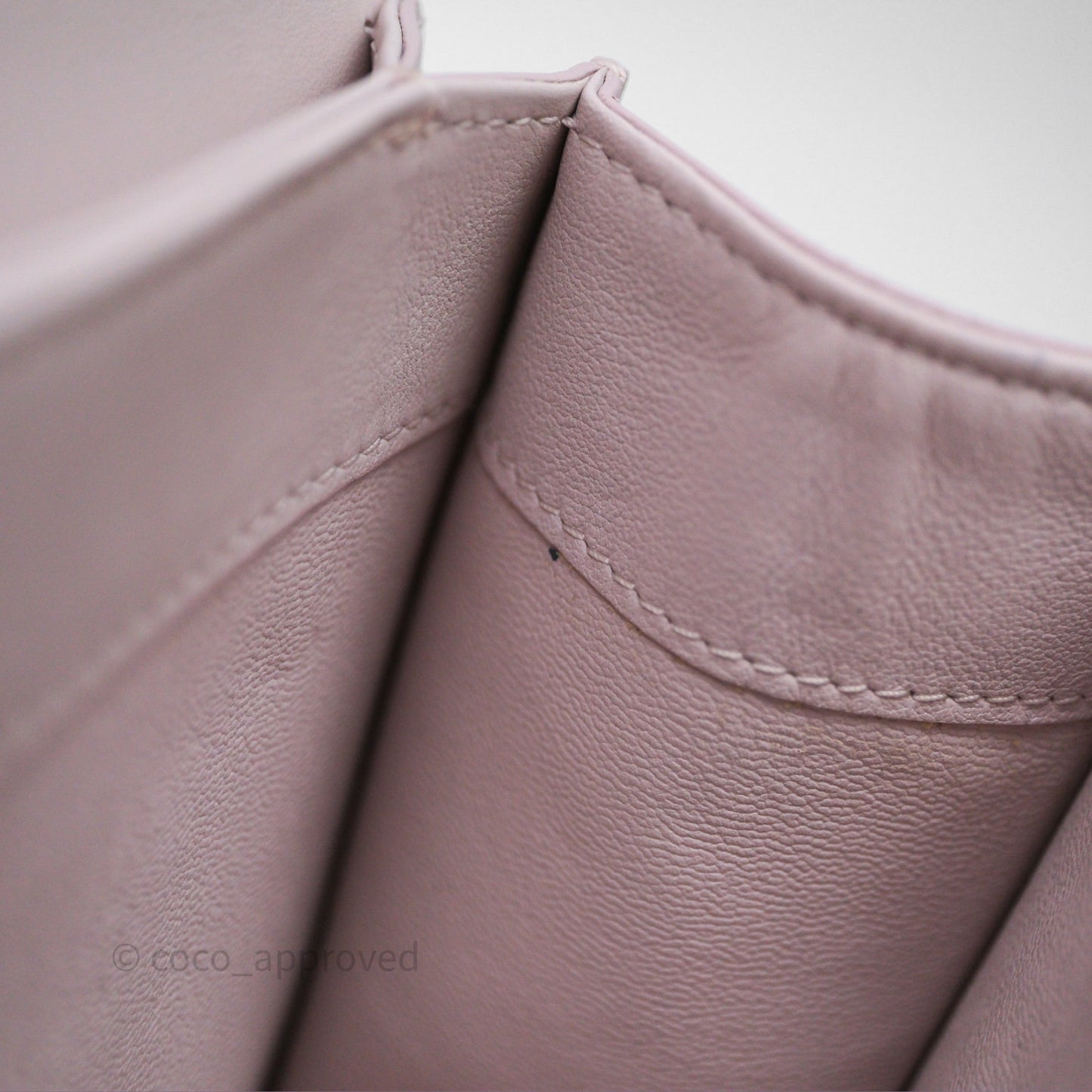 Chanel Small Coco Lady Quilted Flap Bag With Top Handle Light Pink Calfskin Gold Hardware