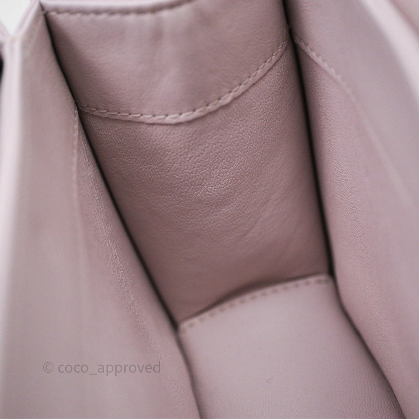 Chanel Small Coco Lady Quilted Flap Bag With Top Handle Light Pink Calfskin Gold Hardware