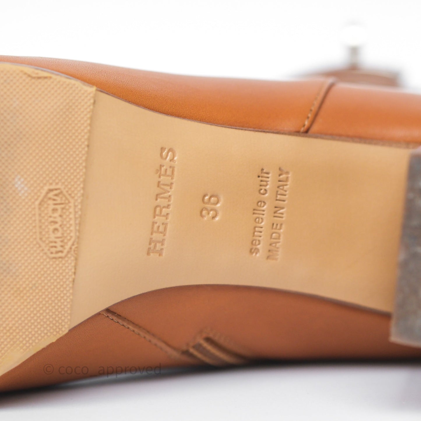 Hermès Saint Germain Ankle Boot Naturel Size 36