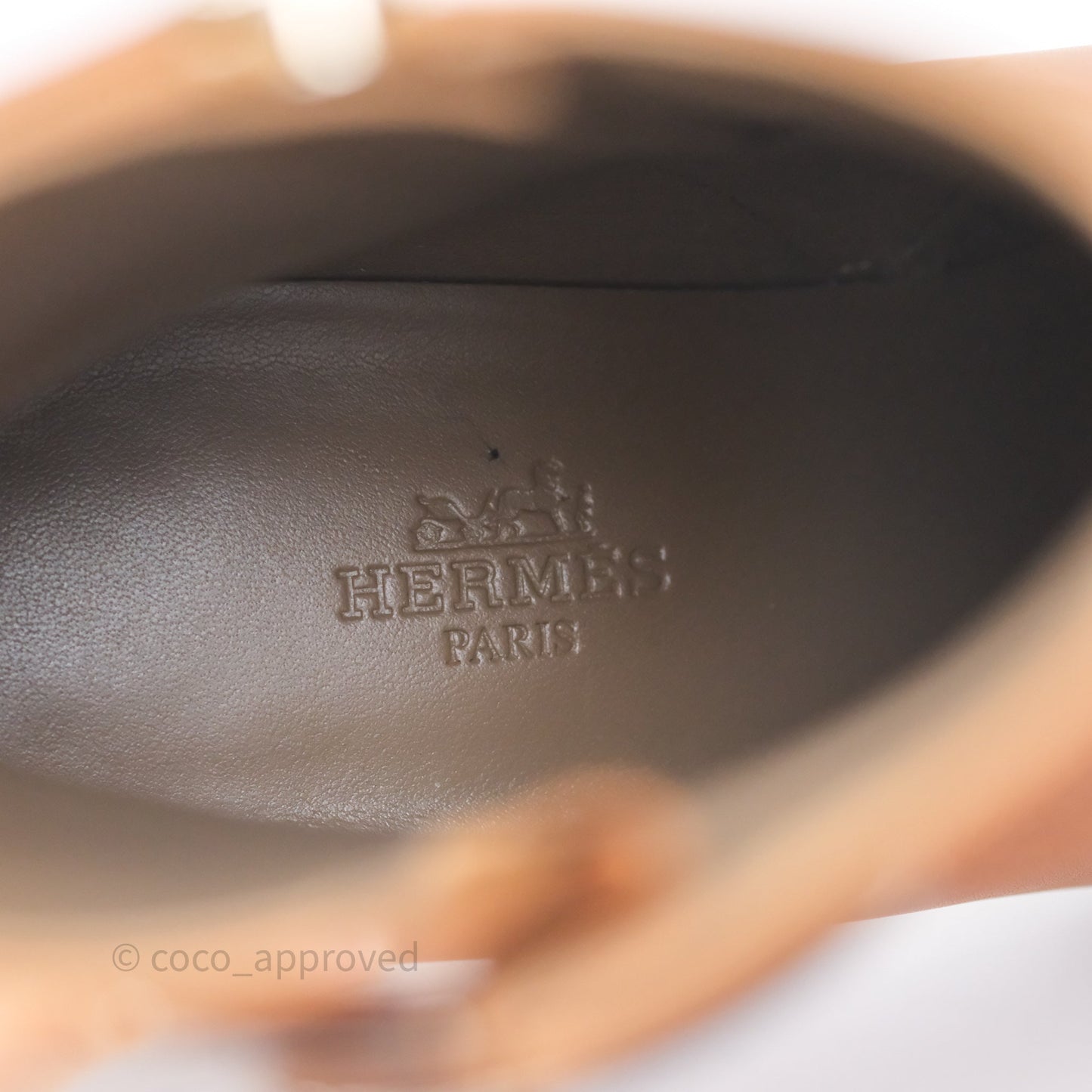 Hermès Saint Germain Ankle Boot Naturel Size 36